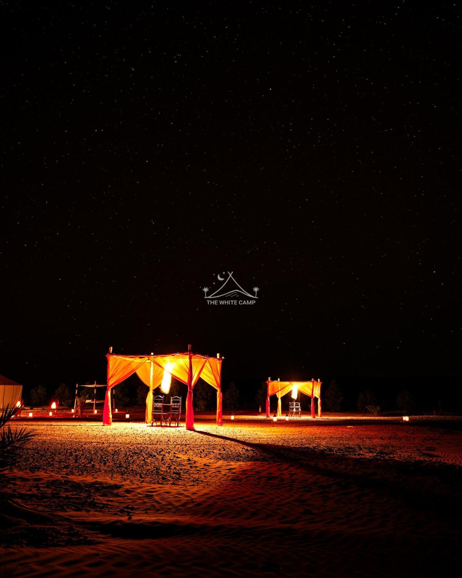 The White Camp - Your Merzouga Luxury Desert Camp & Erg Chebbi Dunes Camel Riding Exterior foto
